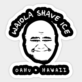 Waiola Shave Ice (White) Sticker